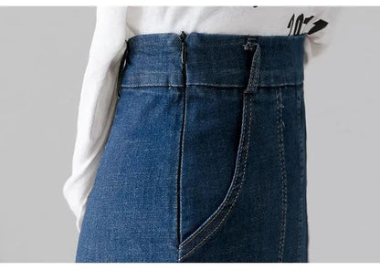Women Denim Jeans Skirt -Guocali