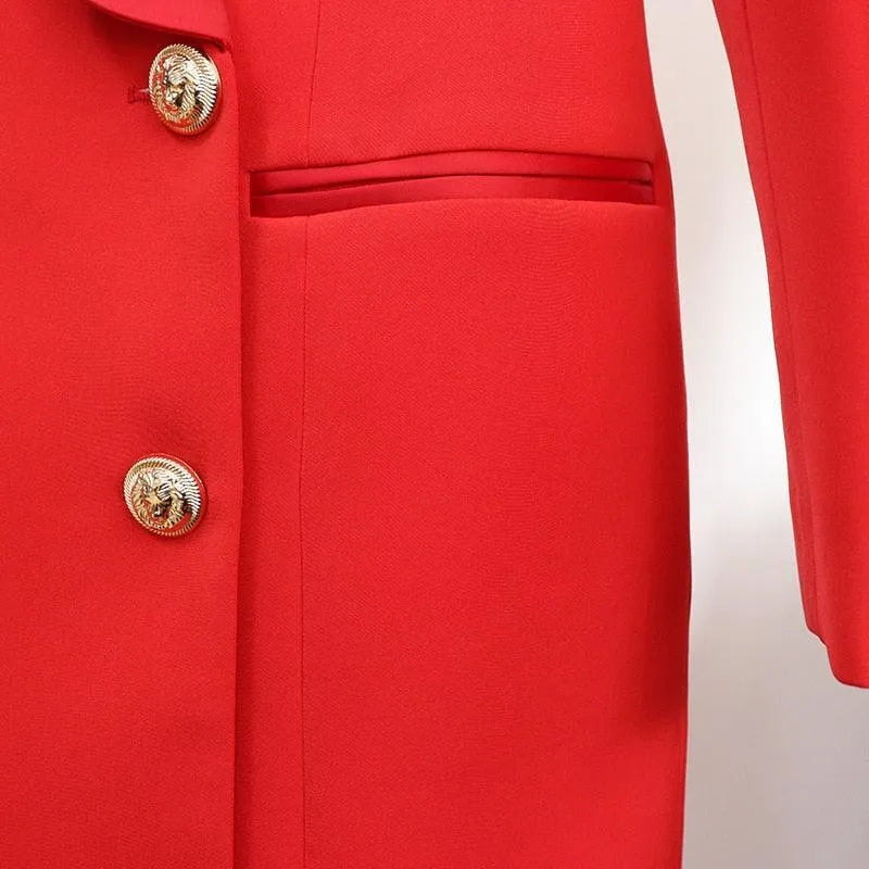 Women Double Breasted Blazer - Breathable - Double-Breasted - White -Guocali