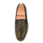 Women Dress Smoking Slipper Loafers - Slip-On Flat Shoes