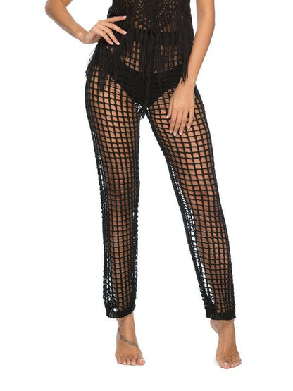 Boho Women Wide Leg Pants – High-Waist Lace