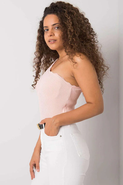 Women Knit Top – One-Shoulder Top -Guocali