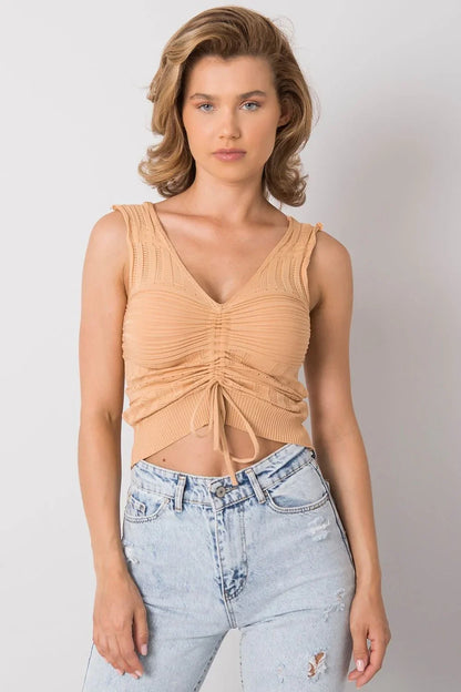 Women Knit Top – V-Neck Knit Top -Guocali