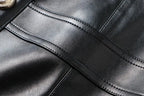 Women Mini Skirt Plaid Leather Straight - High Waist Women Skirt