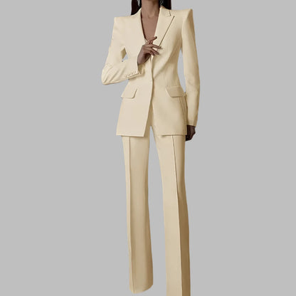 Women Pant Suit - 2-Piece Trouser Suit - Pantsuit - Guocali