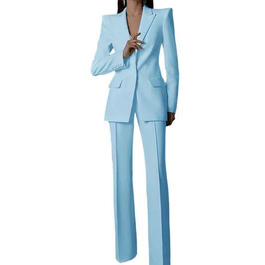 Women Pant Suit - 3-Piece Trouser Suit - Pantsuit - Guocali