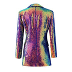 Women's Blazer - Lightweight - 1-Button - Multicolor -Guocali