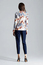 Women's Blazer - Lightweight - 1-Button - Multicolor, White, Orange, Blue, Brown, Gray -Guocali