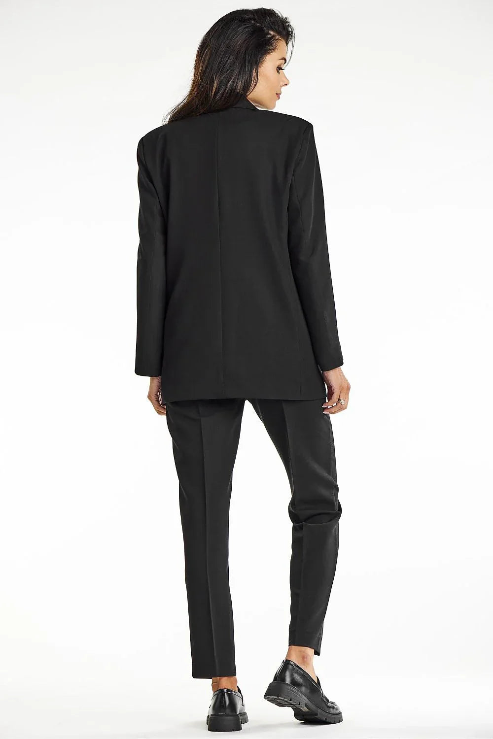 Women's Blazer - Stretchable - 1-Button - Black -Guocali