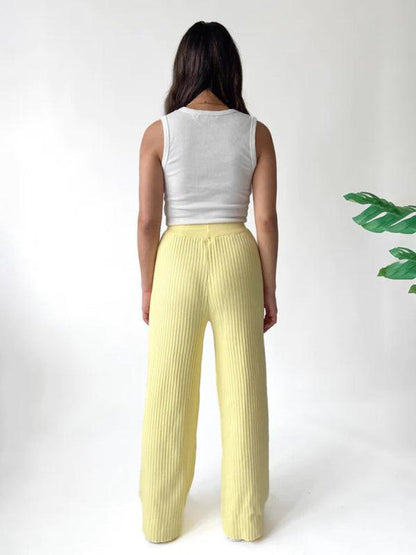 Casual Women's Trousers – High Rise Drawstring Fit