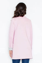 Women's Coat - With Pockets Elegant - Pink