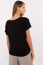 Women's Crew-Neck Short-Sleeves T-Shirt – Stretchable, White