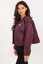 Women's Quilted Jacket - Lightweight Elegant - Brown