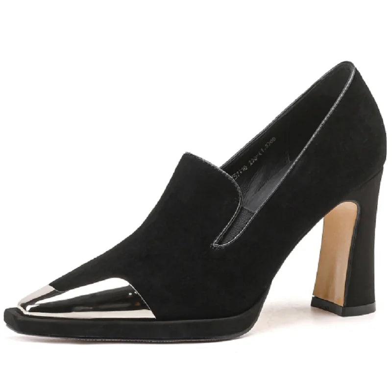 Women’s Suede Leather High Heel Pumps - Pumps Shoes - Guocali