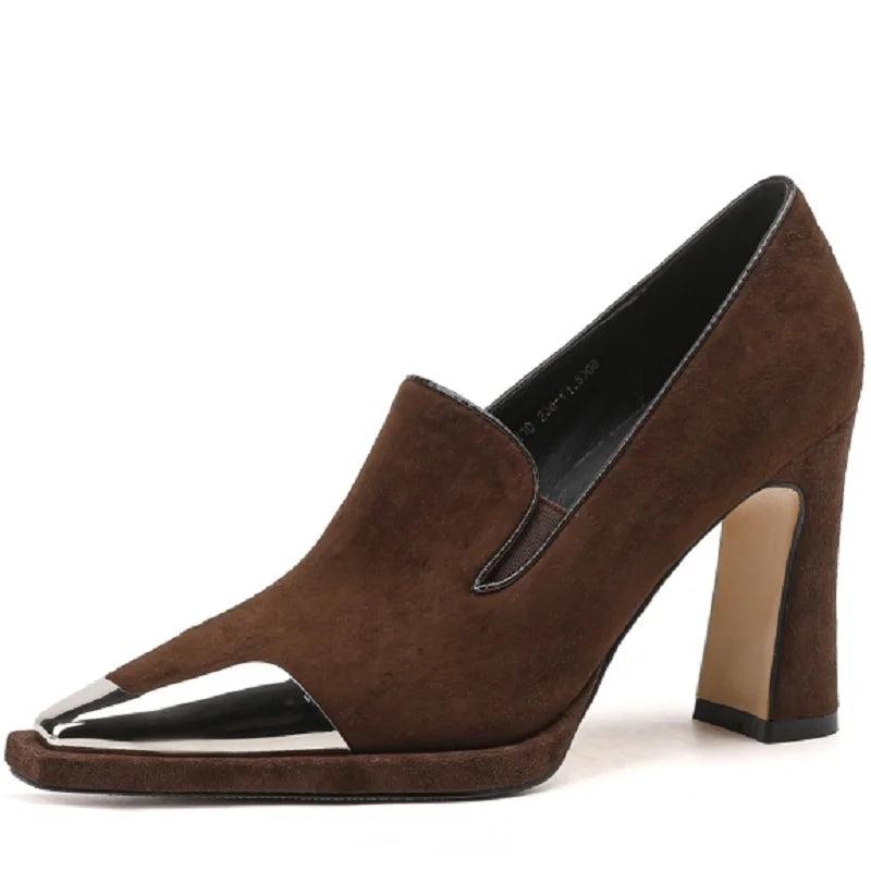 Women’s Suede Leather High Heel Pumps - Pumps Shoes - Guocali