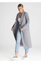 Women's Wrap Coat - With Pockets Minimalist