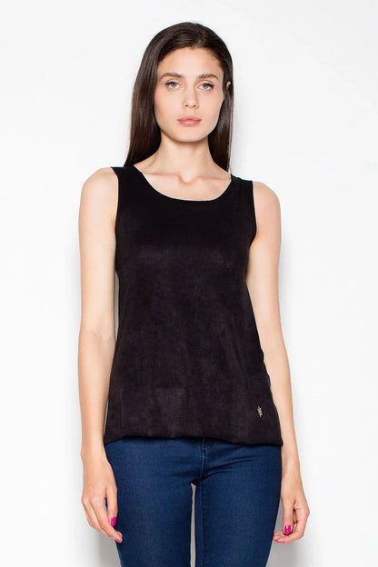 Women Sleeveless Top – Round-Neck Sleeveless Top -Guocali