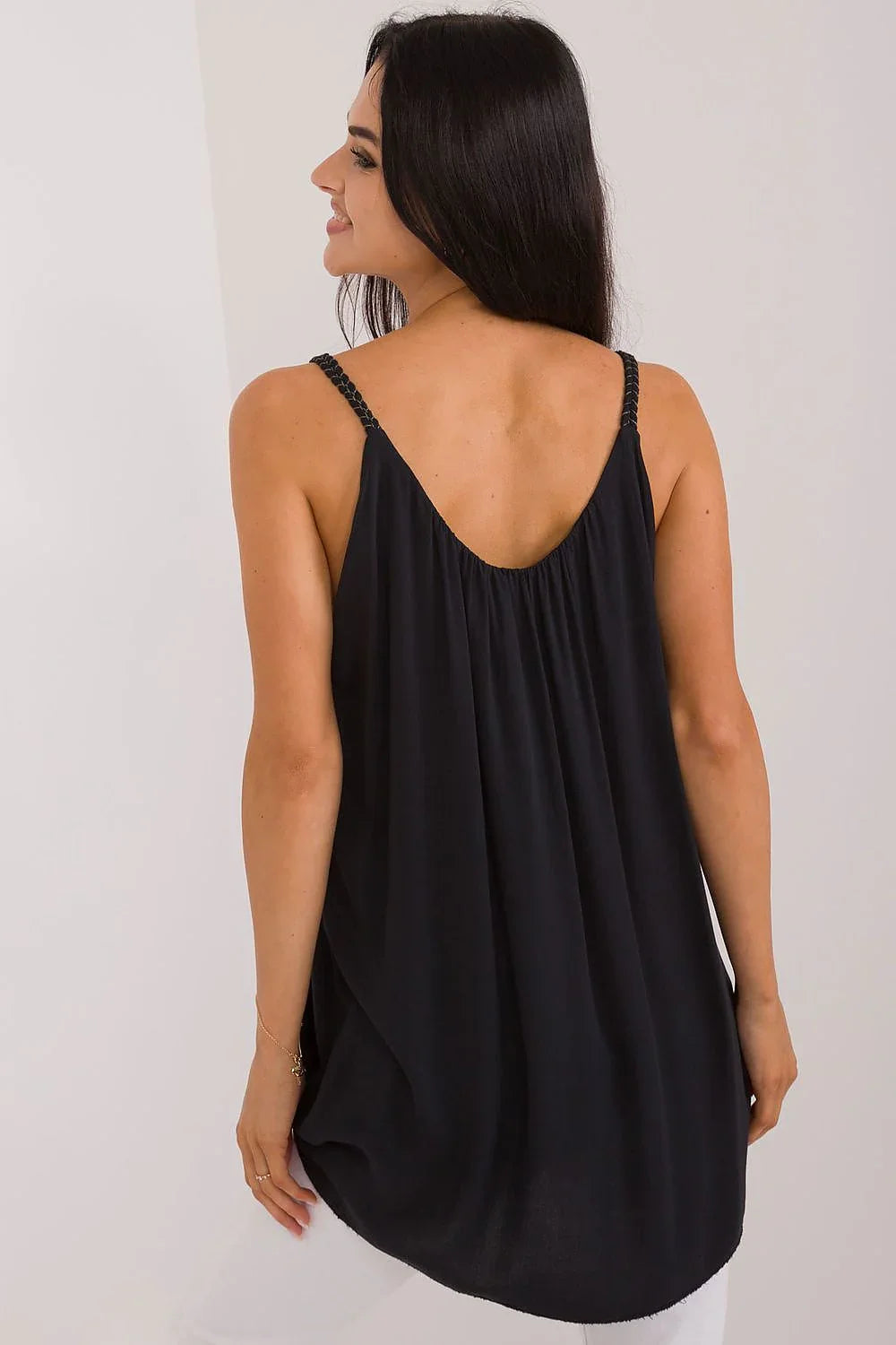 Women Sleeveless Top – Round-Neck Top -Guocali