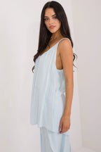 Women Sleeveless Top – Round-Neck Top -Guocali