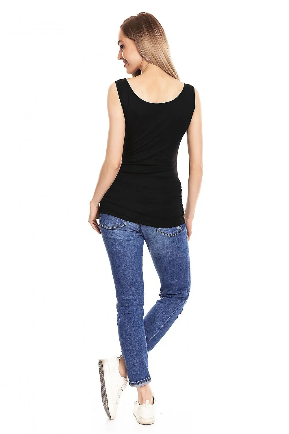 Women Sleeveless Top – Scoop-Neck Top -Guocali