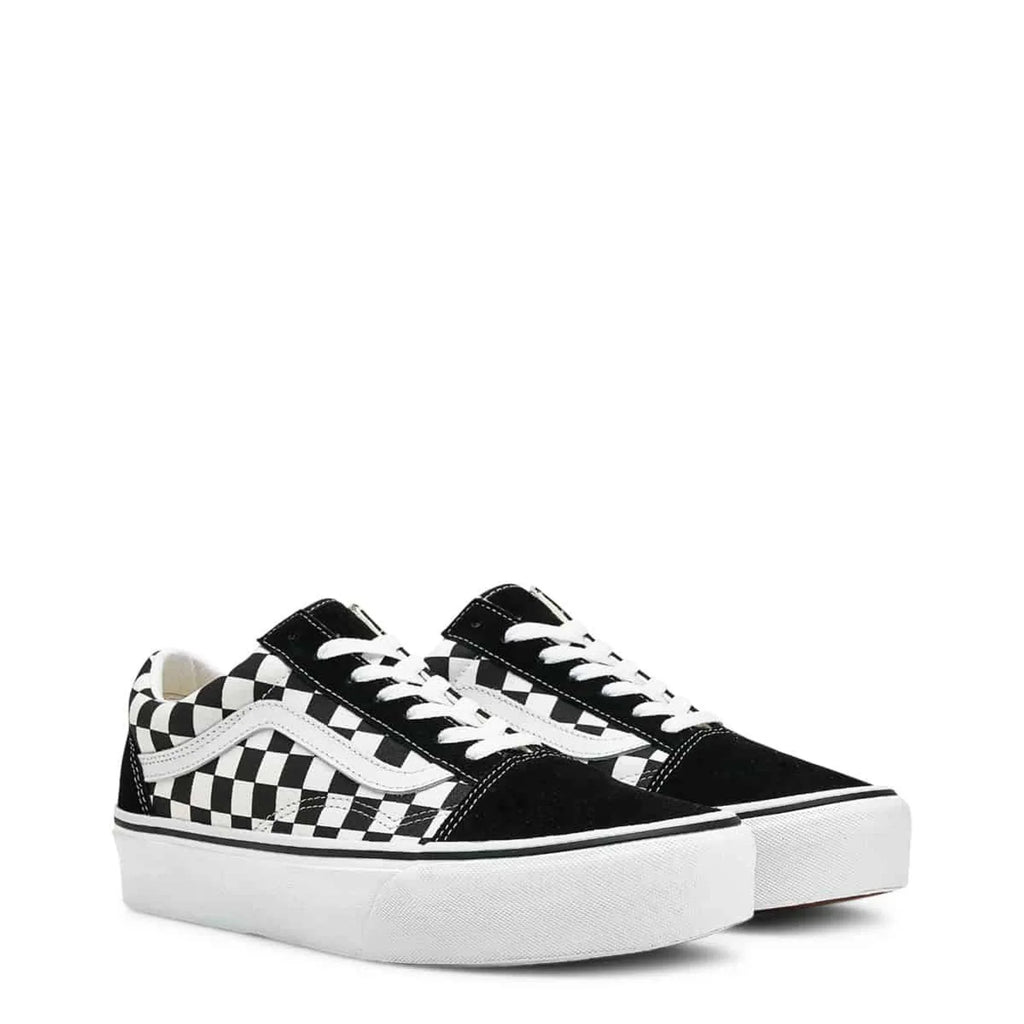 Women Sneakers - Platform Retro Low-Top Platform Sneakers Shoes