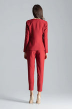 Women Suit Jacket - Lightweight - 1-Button Blazer