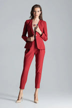 Women Suit Jacket - Lightweight - 1-Button Blazer