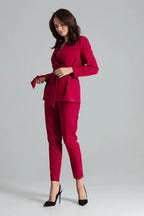 Women Suit Jacket - Lightweight - Tie Wrap Belted