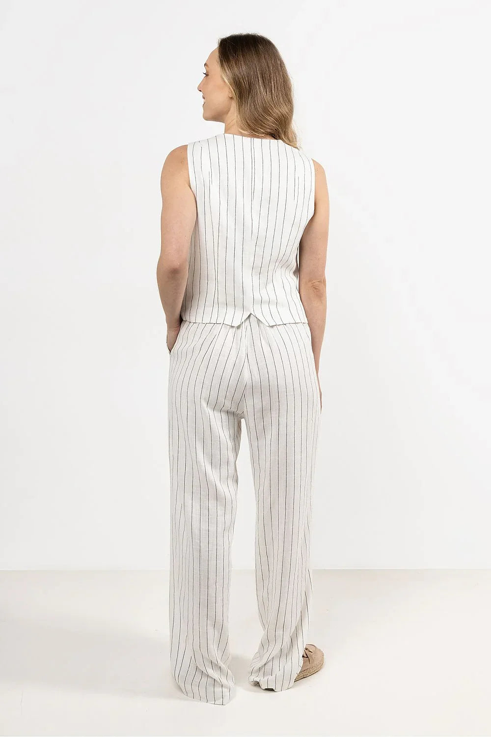 Women Suit Vest - Breathable - Sleeveless White -Guocali