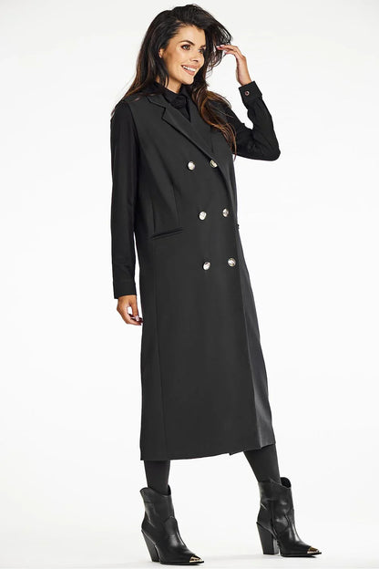 Women Suit Vest - Stretchable - Sleeveless Black -Guocali