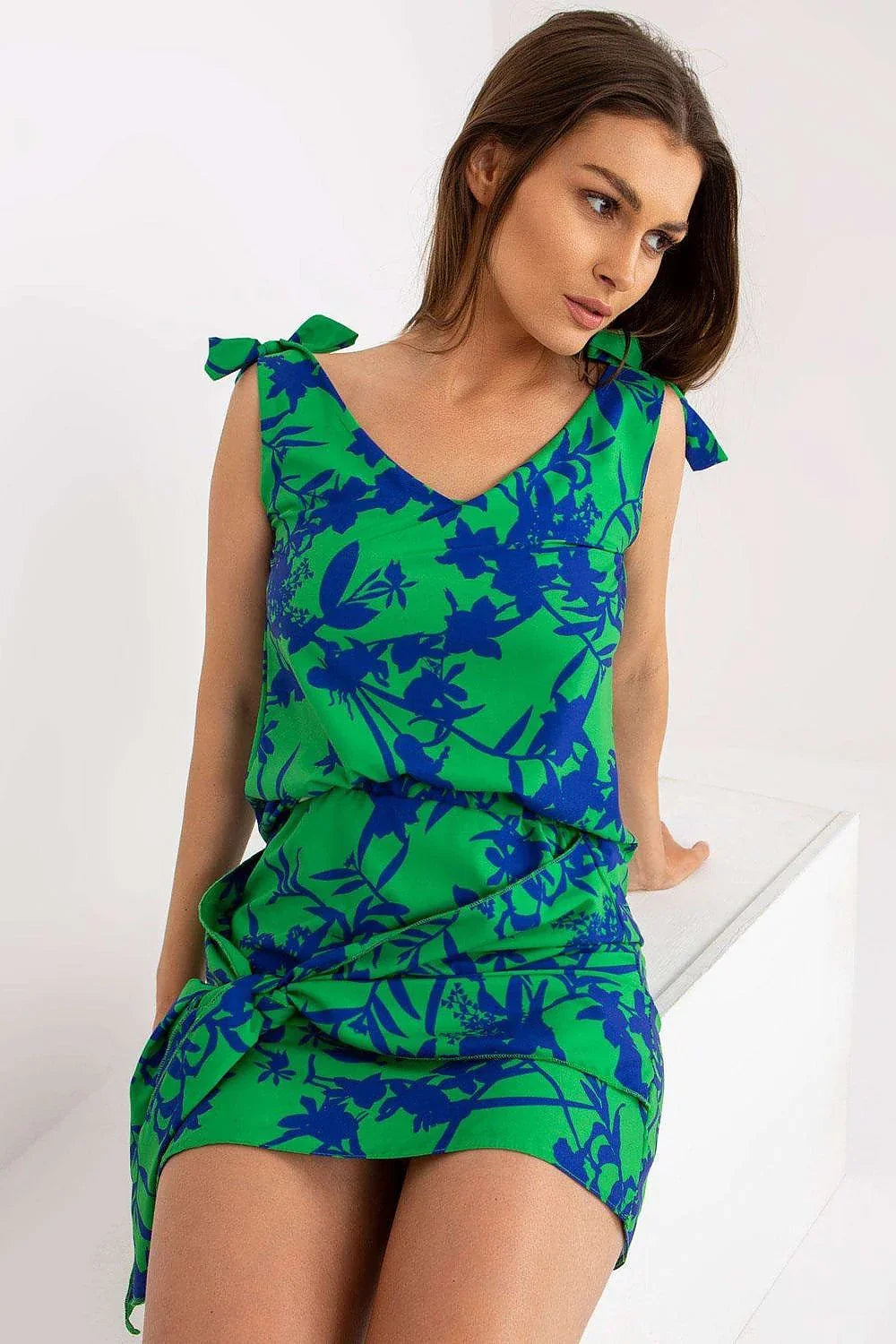 Women Tie-front Top – Sweetheart Tie-front Top -Guocali