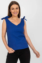 Women Tie-front Top – Sweetheart Top -Guocali