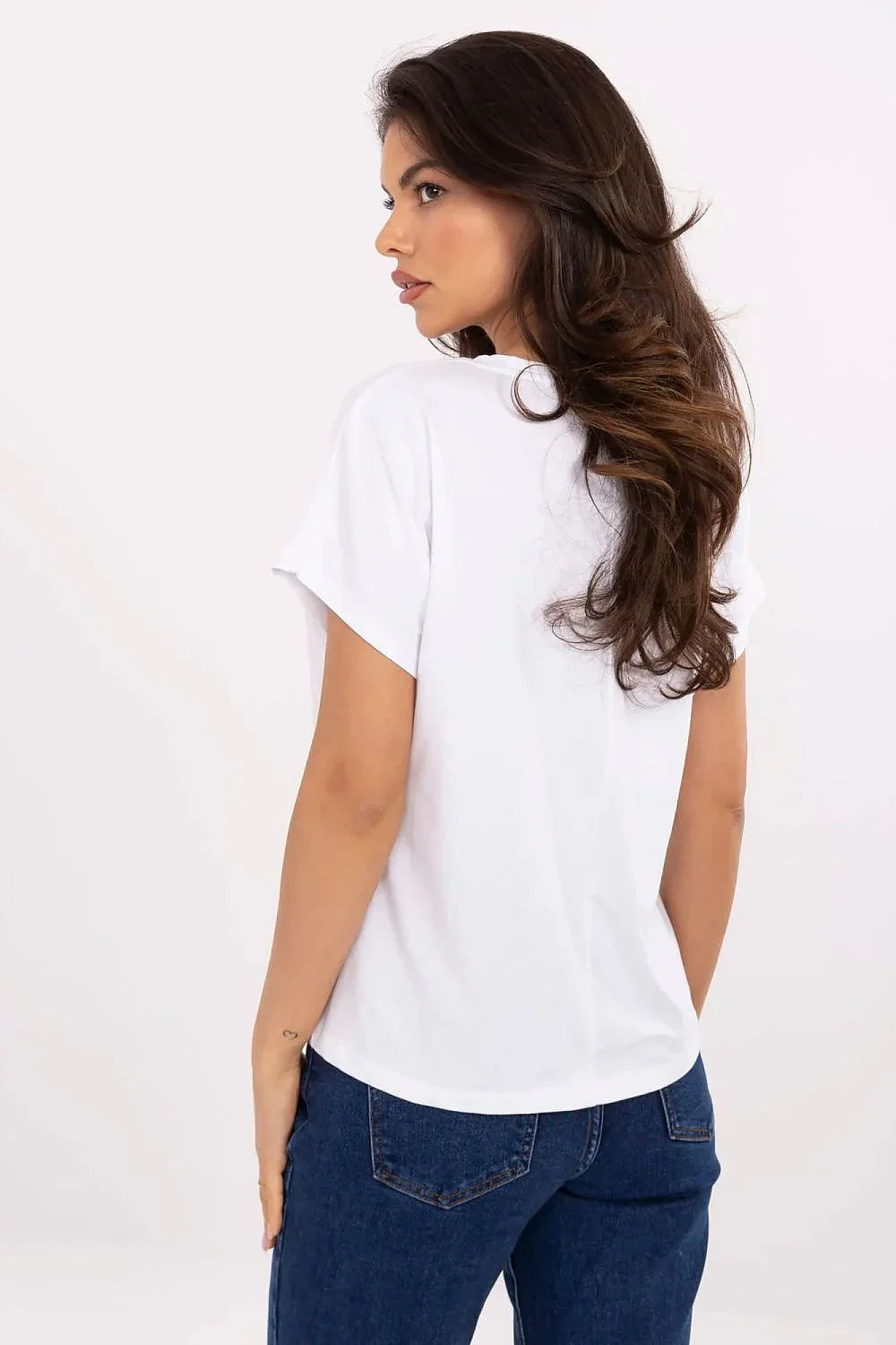 Women V-Neck Short-Sleeves T-Shirt – Breathable, Red