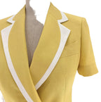 Elegant Women's Pant Suit - Solid Button