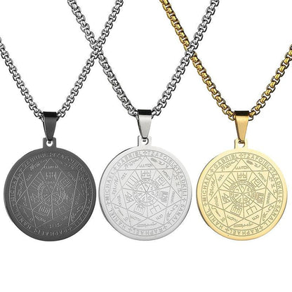 Pentagram Pendant Necklace - Archangels - Pendant Necklace - Guocali